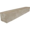 Ekena Millwork Rough Sawn Faux Wood Fireplace Mantel, White Washed, 4"H x 8"D x 72"W MANURS04X08X72WH